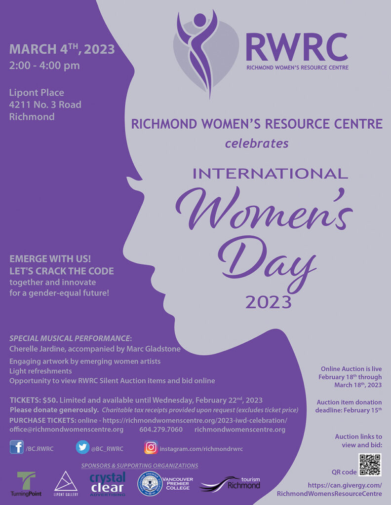 RWRC's International Women's Day poster