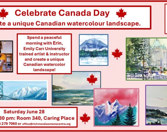 🎨🍁Watercolour Painting Workshop in Celebration of Canada Day